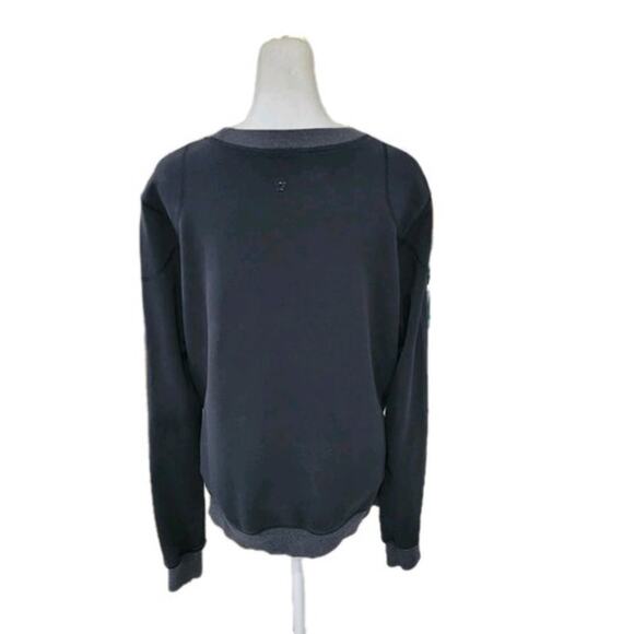 Lululemon Future Varsity Pullover Women’s 4/6 Black Sweatshirt Zip Side Athletic - Picture 6 of 13